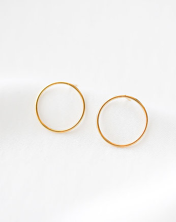 Złote kolczyki koła, Vinci Woman