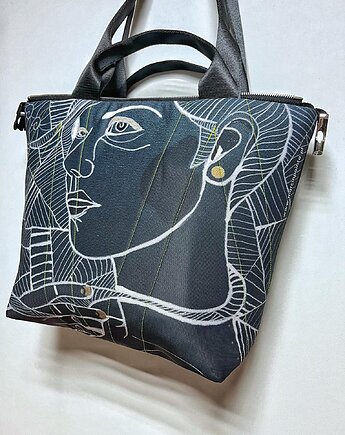 2005 art MIMA bag SHORT & Marcin Painta print, MIMAbags