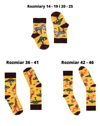 Zestaw 3 par skarpetek dla Rodziców i Niemowlaka, FAVES. Socks&Friends