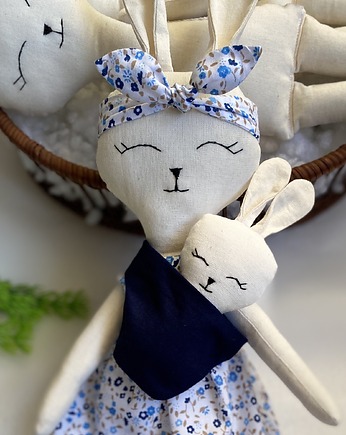 Lalka - Króliczek w ubranku, Coniglio Handmade