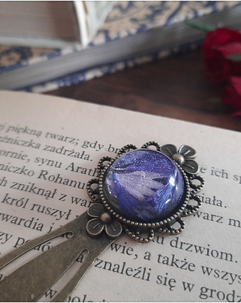 Zakładka z płatkami chabrów, Figa handmade accessories