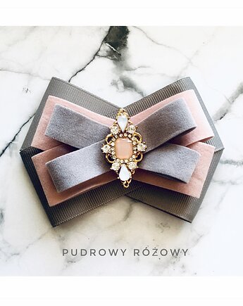 Unikatowa zamszowa kolekcja z Kryształkiem NEW, Pudrowy Różowy