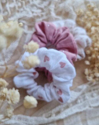Zestaw 3 scrunchie, maka design
