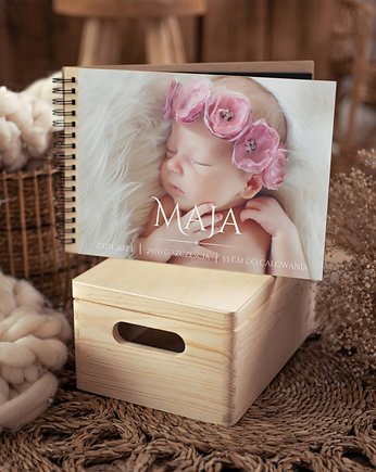 Album ze zdjęciem dziecka prezent  dla dziewczynki narodziny, chrzest,, LOO LOO DREAM