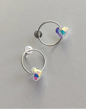 Kolczyki Swarovski SERDUSZKO, Katarzyna Kaminska ART
