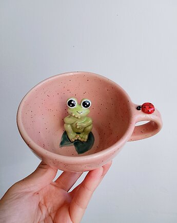 Filiżanka z żabką, kubek 300ml, Sztuka Dzielna