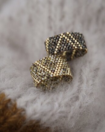 Pierścionek Beadingowy VolcanicSand 1, Karolina Herra