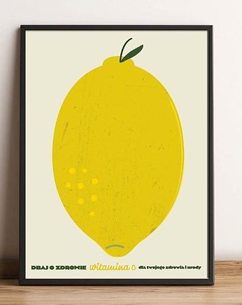 Plakat cytryna 100x70, polkastudio