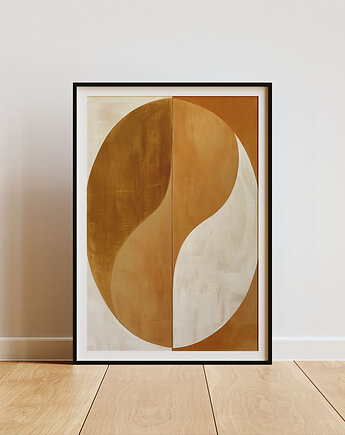 Plakat - Abstract beige shapes 2, Harry Monkey