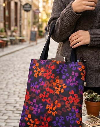 Torba shopperka pantera, ML handmade
