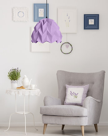 Lampa wisząca origami ICEBERG S liliowa, Ynska
