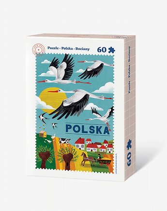Puzzle Polska Bociany 60, LOVE POLAND DESIGN