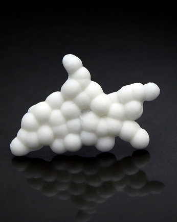 MIKROSTRUKTURA broszka porcelanowa, Magda Łysiak