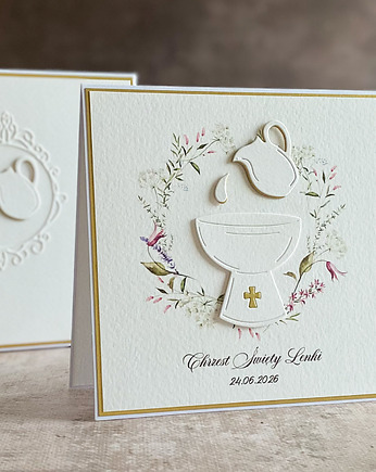 Pamiątka chrztu w pudełku z kopertą, 49E, Anna Art and Crafts