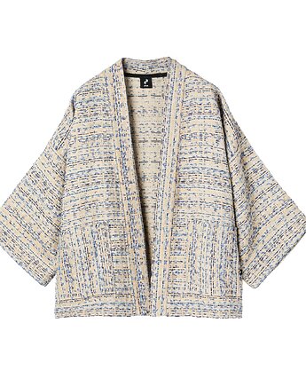 Granatowe kimono z tencelu dla BP, ZNA