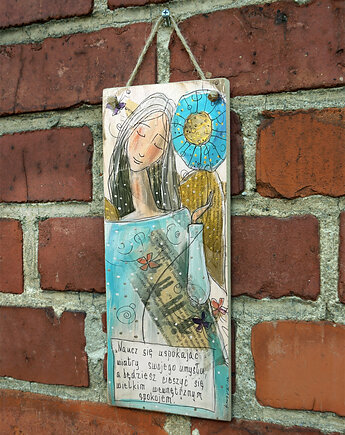 Deseczka z sentencją "Naucz się uspokajać wiatry swojego umysłu...", 4mara Marina Czajkowska