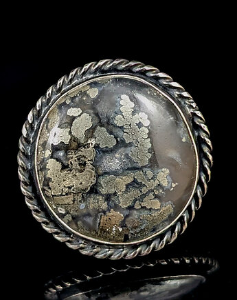 Pierścionek markazyt w kwarcu, Pracownia Neores