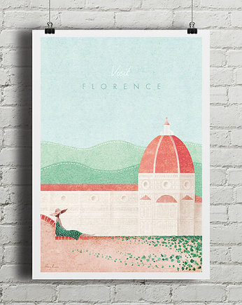 Florencja - vintage plakat, minimalmill