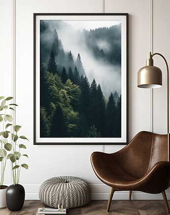 Plakat Tajemniczy las o świcie, Harvest Maison