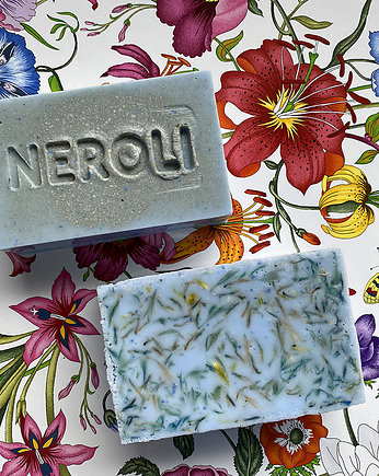 Wegańskie mydło z niebieską glinką i chabrem, Neroli by Sicily