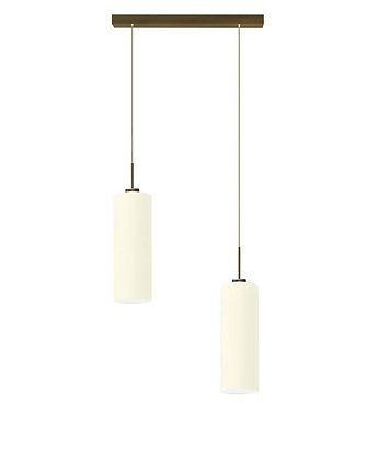 2-płomienna lampa wisząca do kuchni tuba MADERA, LYSNE