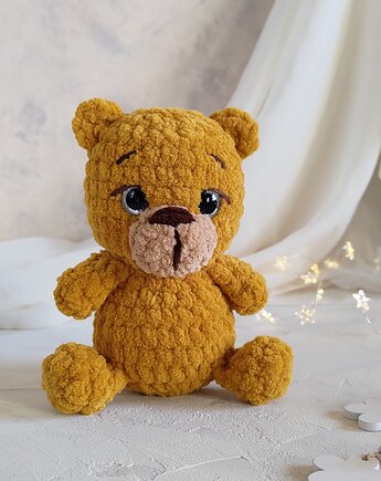 Pluszowy miś w pudełku prezentowym, Miś na prezent, Prezent dla dziecka, EcoToysByNastya