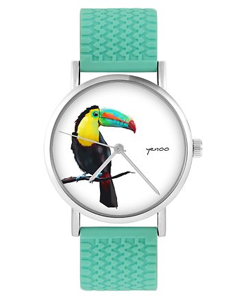 Zegarek - Tukan - silikonowy, turkus, yenoo