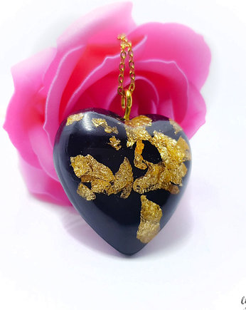 Samorodek złota naszyjnik serce złoty, Lovely Jewellery