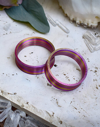 Tunele do uszu 10-100mm / różowy twist  / plugi, tunele siodłowe, Spirit Of Copper