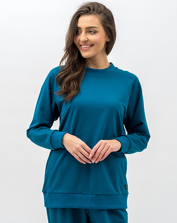 Bluza damska raglan basic ,,ADALET" petrol, 3 for U