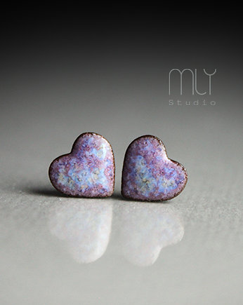 Kolczyki ceramiczne Mini Serca 7mm, Magda Łysiak