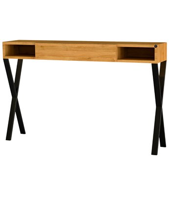 Konsola Dębowa Loft Drewno Lite  100 cm  SKD-287, EMRA WOOD DESIGN
