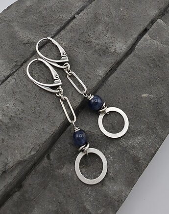 Kolczyki z kyanitem, RayOfArt