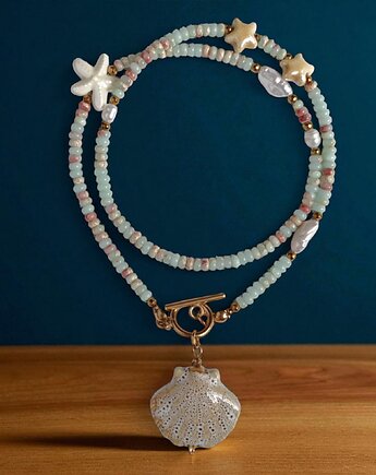 Naszyjnik dłuższy : pastelle summer, kaktusia