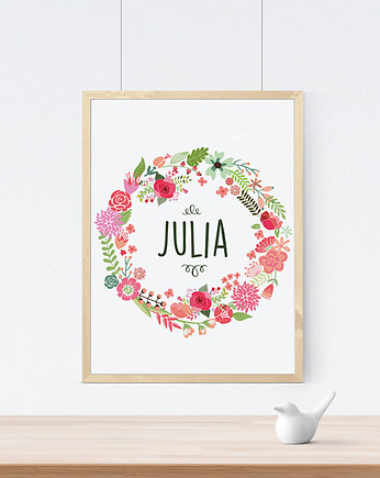 Spersonalizowana grafika z imieniem dziecka, PRINTLOVE