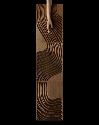 Zestaw paneli ściennych Icefall - lity dąb, navdesign