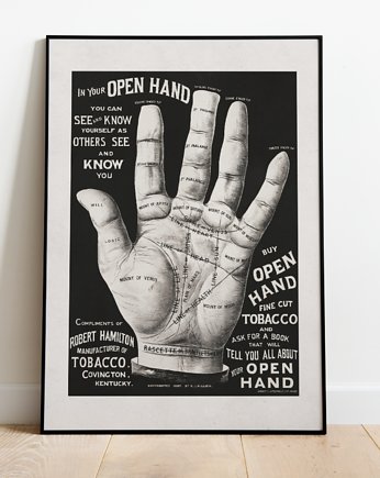 Plakat Vintage Retro HAND, Storelia