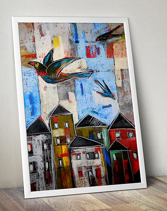 Ptaki 3 - plakat 50x70, Katarzyna Radzka