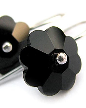 Kolczyki -Black King - Kryształy Swarovski, Marisella