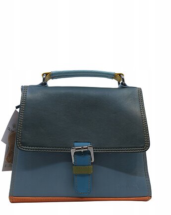 Torebka damska skórzana klasyczna ze skrawków wygodna rączka OLIVKA, Olivka Warsaw