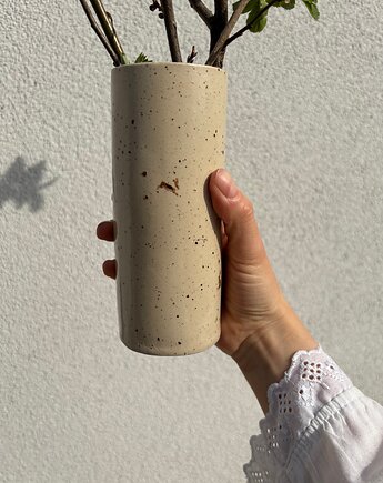 Ceramiczny Wąski Mały Wazon Wielkanocne Zające, Maison Fragile