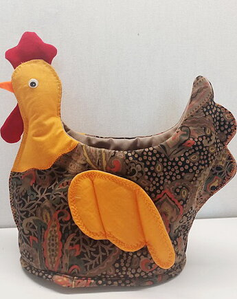 Kura na jajka, owoce, ozdoba do kuchni, Helena Kamińska