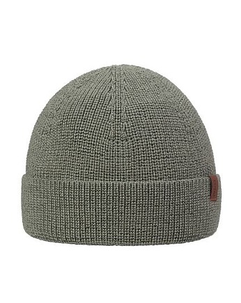DOKERKA - wełniana czapka, 100% merino wool, oliwka, EsteraShop
