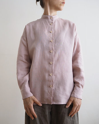 Koszula "KIKOKO" old rose 100% len, madebyjokpa