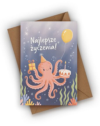 Kartka urodzinowa dla dziecka- Najlepsze życzenia!, Czarna Owca Karteczki