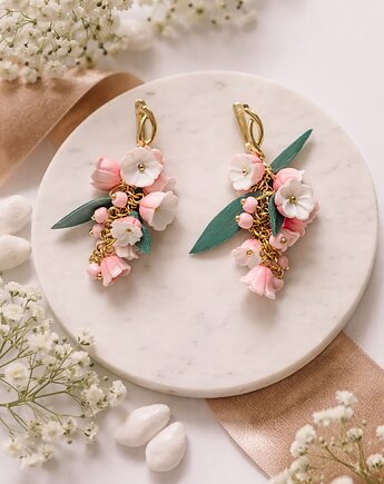 Kolczyki konwalie Wiosenna delikatność, MariaPolymer