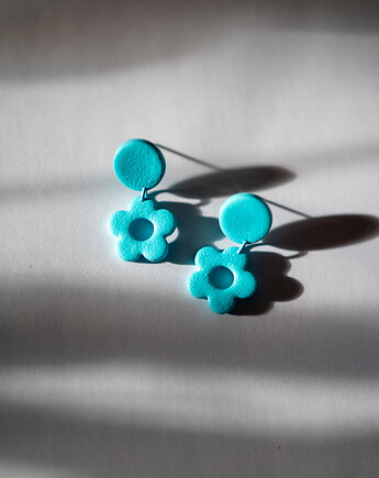 Kolczyki MINI kwiatki, Dwie Gliny