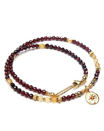 Granaty choker vol. 19 /23.10.25/- Szlachetna kolekcja, KiKa pracownia