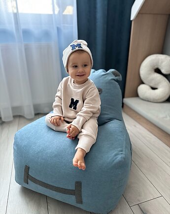 Puf Hippo SOFT - Niebieska, The Brooklyn Kids