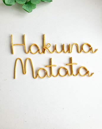Hakuna Matata napis na ścianę do pokoiku dla dziecka, renartgifts